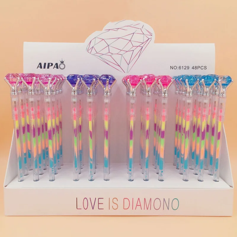 6 Pcs/set Kawaii Colorful Diamonds Candy Color Glitter Gel Pens Highlighters Markers Pens Gift Stationery Changing Color
6 Pcs/set Kawaii Colorful Diamonds Candy Color Glitter Gel Pens Highlighters Markers Pens Gift Stationery Changing Color
