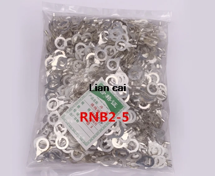 1000PCS RNB2-5 Non-insulated ring terminal electrical wire crimp naked connector AWG 16-14
1000PCS RNB2-5 Non-insulated ring terminal electrical wire crimp naked connector AWG 16-14