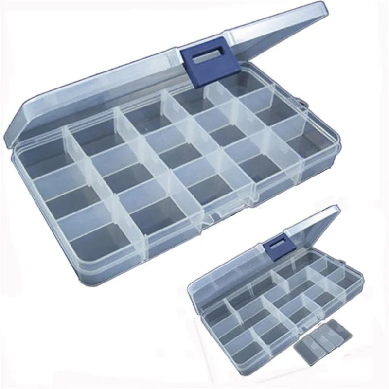 1pc Fishing Tackle Box 15 Slots Adjustable Plastic Fishing Lure Hook Tackle Box Storage Case Organizer Fish Accessories
1pc Fishing Tackle Box 15 Slots Adjustable Plastic Fishing Lure Hook Tackle Box Storage Case Organizer Fish Accessories