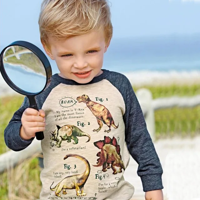 2-7 years Retail Brand Boys T-shirt Kids Tees Baby Boy brand t shirts Children tees Long Sleeve 100% Cotton cute dinosaur shirts
2-7 years Retail Brand Boys T-shirt Kids Tees Baby Boy brand t shirts Children tees Long Sleeve 100% Cotton cute dinosaur shirts