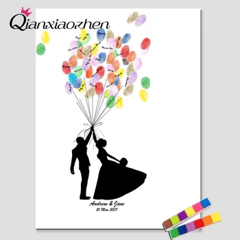 Qianxiaozhen Personalized Bride & Groom Fingerprint Wedding Guest Book Wedding Decoration Mariage Gastenboek All for Wedding
Qianxiaozhen Personalized Bride & Groom Fingerprint Wedding Guest Book Wedding Decoration Mariage Gastenboek All for Wedding