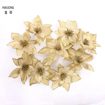 HAOCHU 8PCS/Lot 13cm Santa Artificial Christmas Flowers Ornaments For Home Enfeites De Natal Navidad Christmas Tree Decorations
HAOCHU 8PCS/Lot 13cm Santa Artificial Christmas Flowers Ornaments For Home Enfeites De Natal Navidad Christmas Tree Decorations