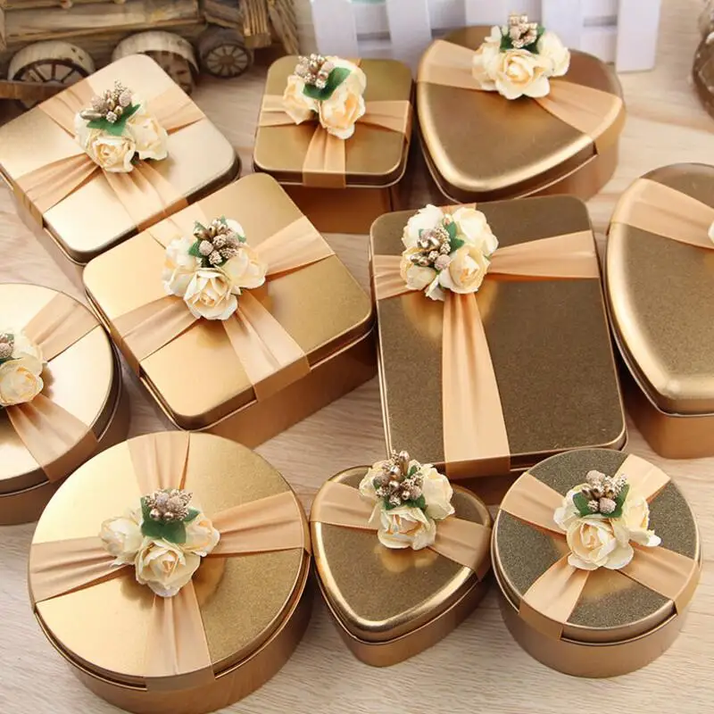 6pcs/lot Creative Personality Wedding Tin Chocolate Gift Box Round Square Heart Shaped Wedding Candy Box
6pcs/lot Creative Personality Wedding Tin Chocolate Gift Box Round Square Heart Shaped Wedding Candy Box