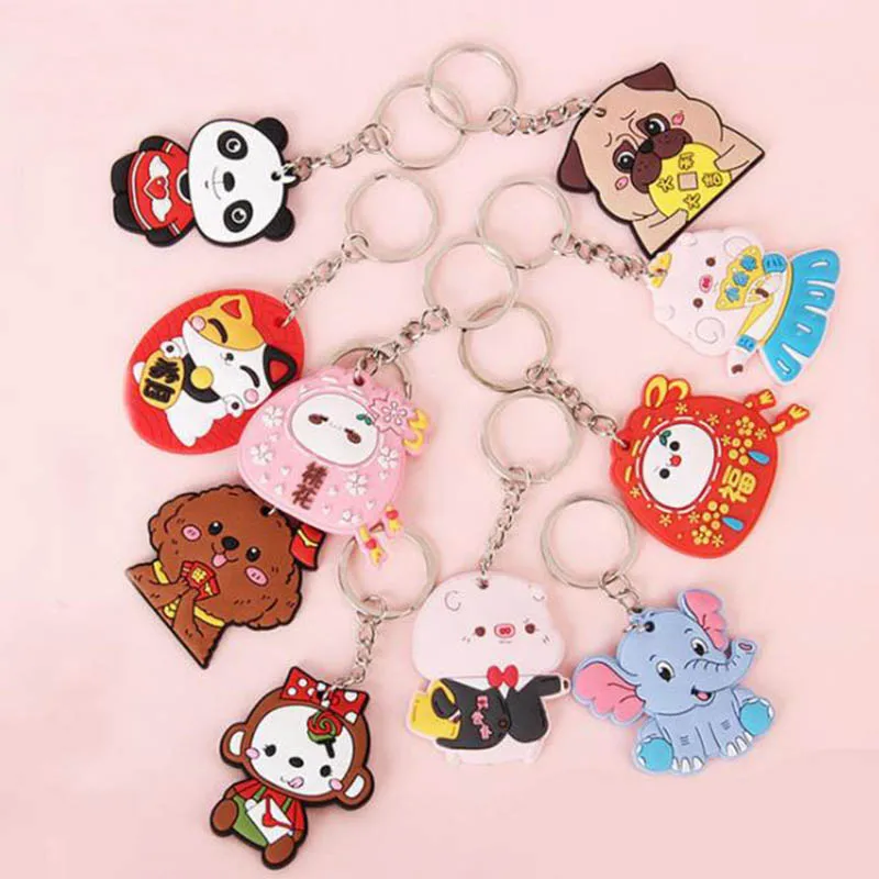 Mini Size Creative Animals Silicone Keychain For Woman Men Kids Bag Charm Key Chain Holder Pendants Accessories
Mini Size Creative Animals Silicone Keychain For Woman Men Kids Bag Charm Key Chain Holder Pendants Accessories