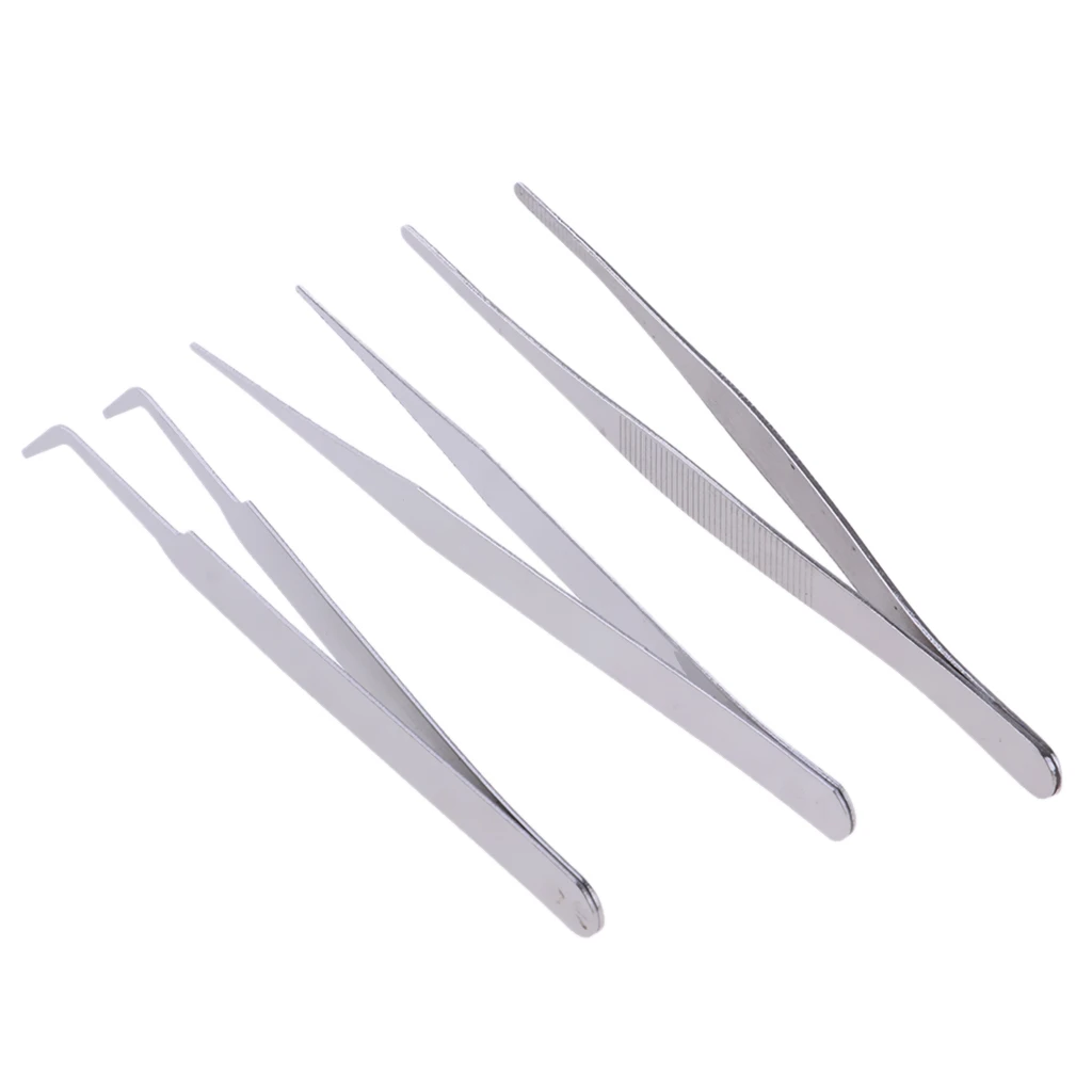 3pcs Basic Tools Kit ,Straight/Curved Tweezers for Model Building, Assembly Making Tools