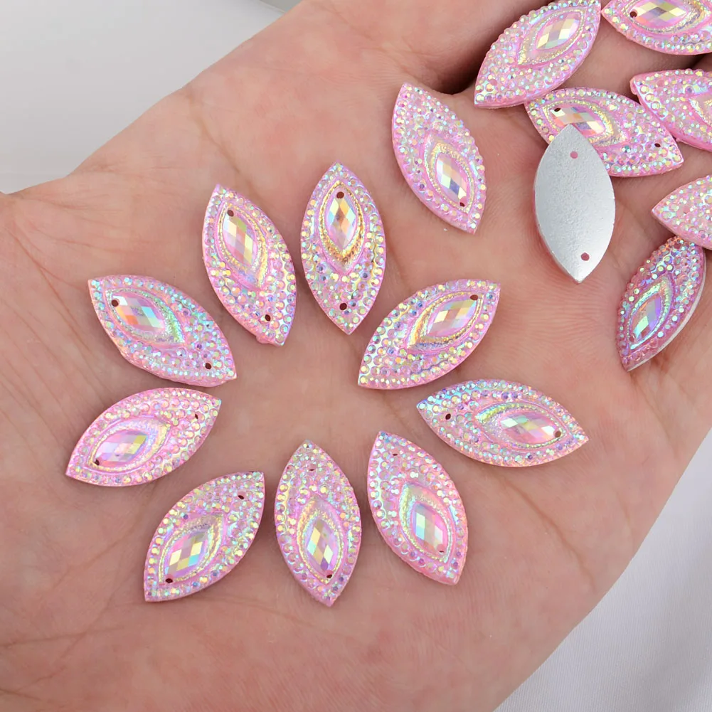 BOLIAO AB Color 20Pcs 11*22 mm(0.43*0.87 in) Horse eye Shape Pink Resin Rhinestone Flatback Sew On Clothes/Handmade Art Work
BOLIAO AB Color 20Pcs 11*22 mm(0.43*0.87 in) Horse eye Shape Pink Resin Rhinestone Flatback Sew On Clothes/Handmade Art Work