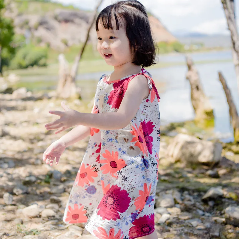 Girls Flowers Cool Dresses 2019 Summer Sling Cotton Casual Dress New Children Sleeveless Fashion Round Neck Kids Dress
Girls Flowers Cool Dresses 2019 Summer Sling Cotton Casual Dress New Children Sleeveless Fashion Round Neck Kids Dress