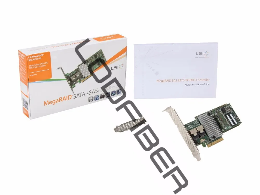 LODFIBER for LSI MegaRAID LSI00326 (9270-8i) PCI-Express 3.0 x8 Low Profile SATA / SAS RAID C
LODFIBER for LSI MegaRAID LSI00326 (9270-8i) PCI-Express 3.0 x8 Low Profile SATA / SAS RAID C
