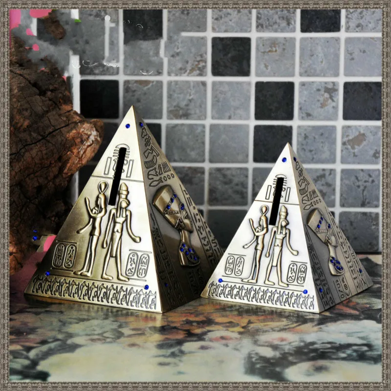 Ancient Egypt Pyramid Piggy Bank Vintage Home Decor Crafts Ornaments Birthday Gift Creative Figurine Money Boxes Hot Sale 
Ancient Egypt Pyramid Piggy Bank Vintage Home Decor Crafts Ornaments Birthday Gift Creative Figurine Money Boxes Hot Sale