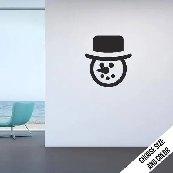 Frosty the Snowman- Wall Decal - Christmas Decoration- Vinyl Sticker