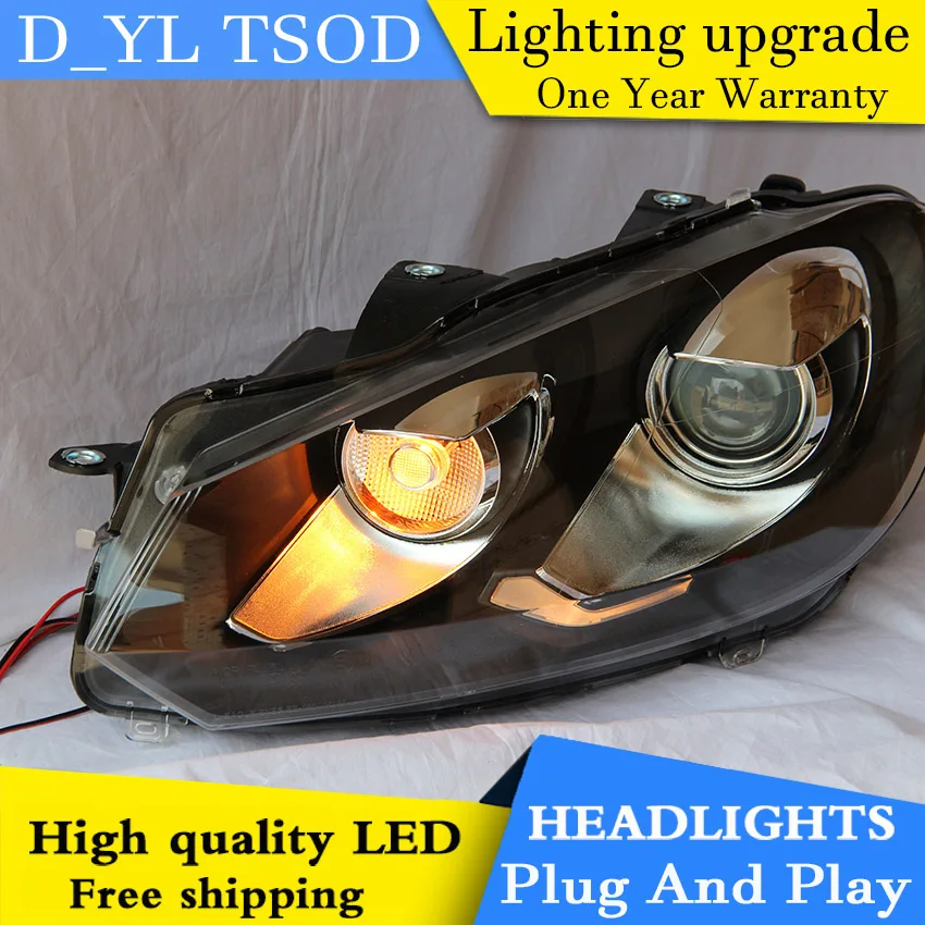 DY_L Car Styling Head lamp for Golf6 Golf mk6 2008-2012 LED Headlight DRL H7/D2H HID Xenon bi xenon lens
DY_L Car Styling Head lamp for Golf6 Golf mk6 2008-2012 LED Headlight DRL H7/D2H HID Xenon bi xenon lens