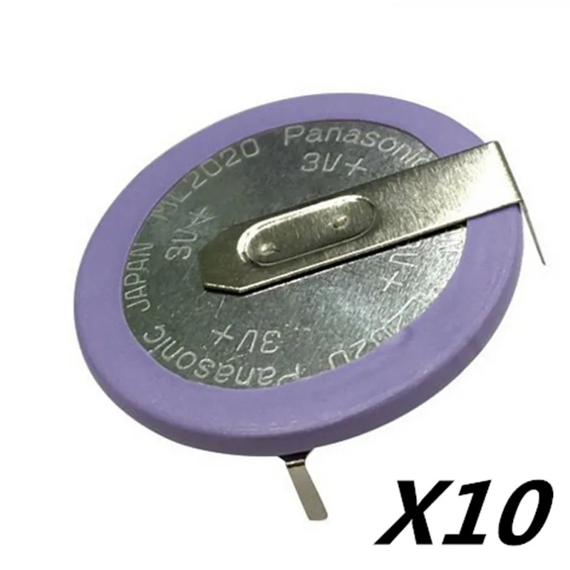 10PCS/LOT Original Panasonic ML2020 2020 90 degrees pins replace VL2020 Rechargeable Battery for Car Key Remote
10PCS/LOT Original Panasonic ML2020 2020 90 degrees pins replace VL2020 Rechargeable Battery for Car Key Remote