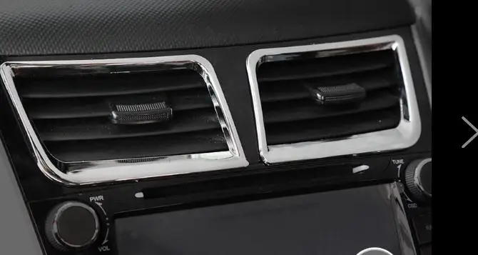 6 шт. автомобильный выход кондиционера ABS хромированные аксессуары для Hyundai Solaris