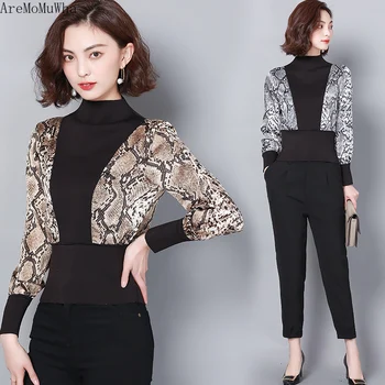 AreMoMuWha Spring Autumn New Leopard Print Collar Collar Pullover Shirt Korean Version of The Fight To Receive Waist Shirt QX987
AreMoMuWha Spring Autumn New Leopard Print Collar Collar Pullover Shirt Korean Version of The Fight To Receive Waist Shirt QX987