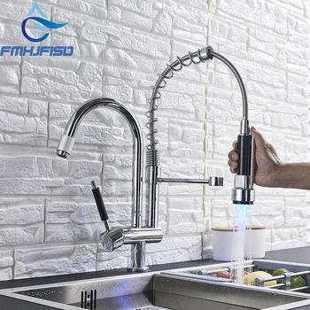 FMHJFISD Kitchen Faucet Chrome/Nickel LED Dual Spout Brass Purifier Vessel Sink Mixer Tap Hot and Cold Water Torneira
FMHJFISD Kitchen Faucet Chrome/Nickel LED Dual Spout Brass Purifier Vessel Sink Mixer Tap Hot and Cold Water Torneira