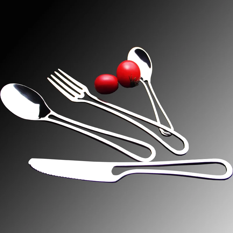 Stainless steel cutlery tableware steak knife and fork suit creative 4pcs western food tableware knife and fork spoon
Stainless steel cutlery tableware steak knife and fork suit creative 4pcs western food tableware knife and fork spoon