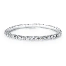 Simple White 1 Row Elastic Bracelets for Women Round Full Crystal Bracelets Fashion Jewelry Gift Personalized Bracelets&Bangles
Simple White 1 Row Elastic Bracelets for Women Round Full Crystal Bracelets Fashion Jewelry Gift Personalized Bracelets&Bangles