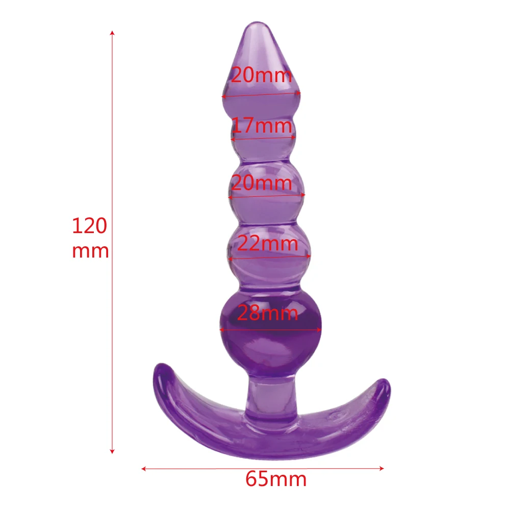 1PCS G-spot Silicone Beads Adult Anal Plug Erotic Toys Combination+Gift 2 Pieces Penis Rings