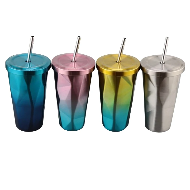 UPORS 550ml Irregular Diamond Mug with Straw and Lid Stainless Steel Coffee Cup Insulated Water Bottle Tumbler Travel Coffee Mug
UPORS 550ml Irregular Diamond Mug with Straw and Lid Stainless Steel Coffee Cup Insulated Water Bottle Tumbler Travel Coffee Mug
