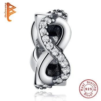 BELAWANG 100% Real 925 Sterling Silver Infinite Spacer Charm Beads Fit Original BW Bracelet Authentic Luxury DIY Jewelry
BELAWANG 100% Real 925 Sterling Silver Infinite Spacer Charm Beads Fit Original BW Bracelet Authentic Luxury DIY Jewelry