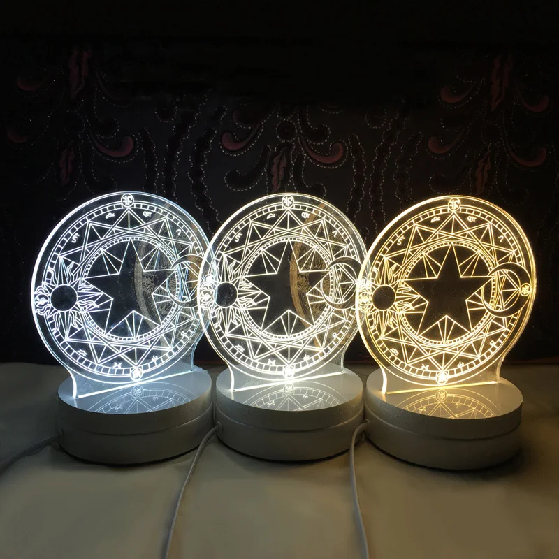 cardcaptor card captor sakura led 3D Light Color Changed Night lights Kids table lamp Gift wand
cardcaptor card captor sakura led 3D Light Color Changed Night lights Kids table lamp Gift wand
