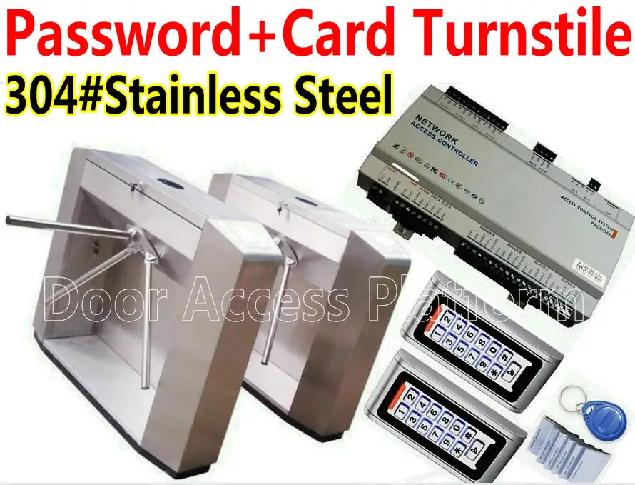 2 pcs of Tripod Turnstiles kit Metal Case Password+RFID EM Card Access Gate Reader+Web Network Access Controller Turnstile gate
2 pcs of Tripod Turnstiles kit Metal Case Password+RFID EM Card Access Gate Reader+Web Network Access Controller Turnstile gate