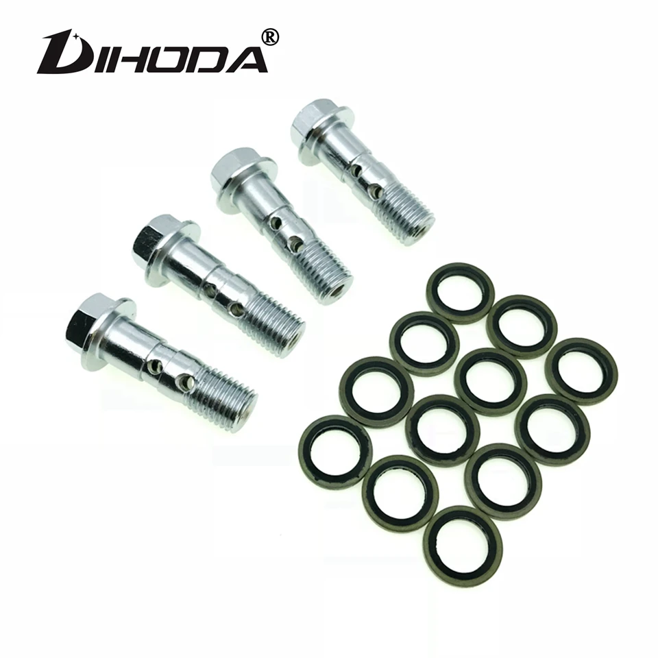 Chrome M10x1.25 Double Banjo Bolt Motorcycle Drain Oil Screw long bolt For Brake Caliper banjo bolt or Brake hose Caliper Master
Chrome M10x1.25 Double Banjo Bolt Motorcycle Drain Oil Screw long bolt For Brake Caliper banjo bolt or Brake hose Caliper Master