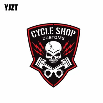 YJZT 8.9CM*10.5CM Accessories Skull Cycle Shop Sticker Decal Window Motorcycle Car Sticker 6-2382
YJZT 8.9CM*10.5CM Accessories Skull Cycle Shop Sticker Decal Window Motorcycle Car Sticker 6-2382