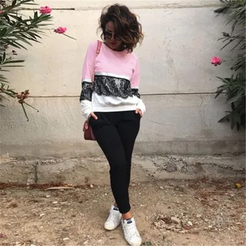 Korean Lace Stitching Patchwork Hoodies Women Long Sleeve Tracksuit Pullover Sweatshirt Tops Jumper Hoody For Women Outerwear
Korean Lace Stitching Patchwork Hoodies Women Long Sleeve Tracksuit Pullover Sweatshirt Tops Jumper Hoody For Women Outerwear