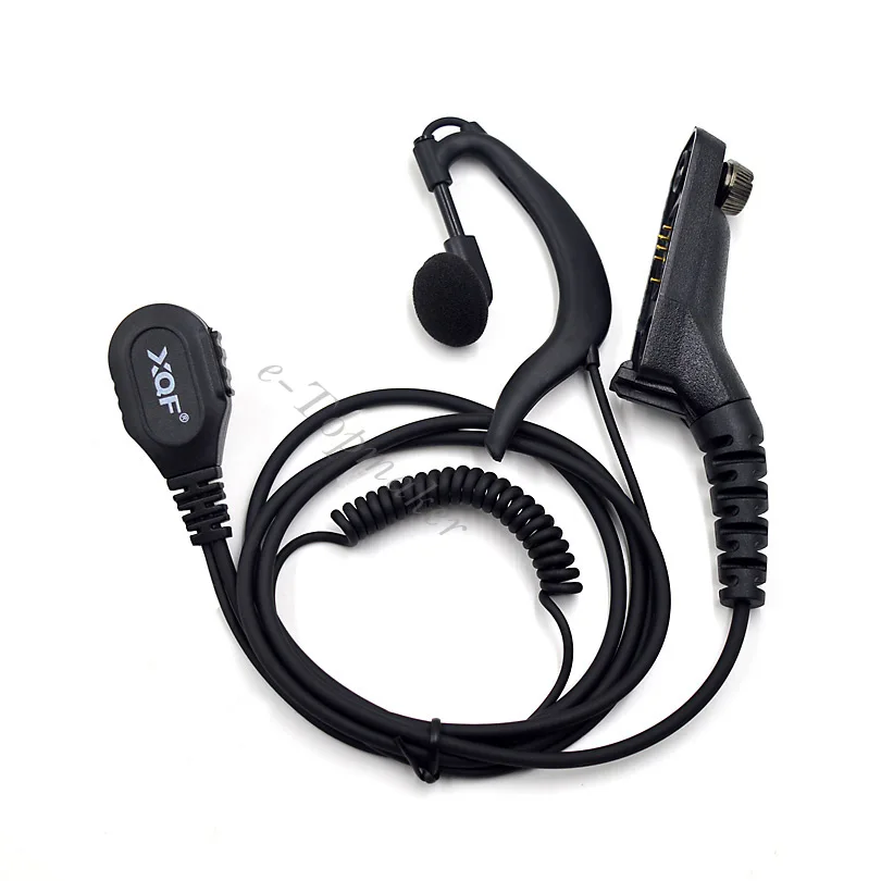 XQF FBI G образный ушной крючок гарнитура с микрофоном для Motorola Ham Radio DP4800 DP4801 DP4600 DP4601