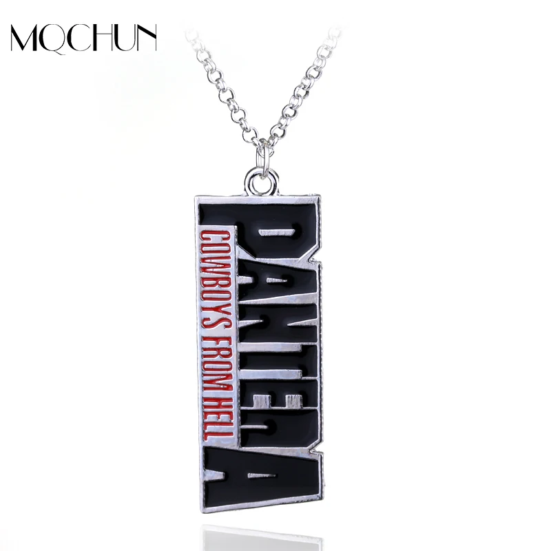 PANTERA Logo Pantera Pendant Cowboys From Hell Metal Tag Pendant Necklace for Rock Fans Brand New Jewelry Men Women Gift
PANTERA Logo Pantera Pendant Cowboys From Hell Metal Tag Pendant Necklace for Rock Fans Brand New Jewelry Men Women Gift