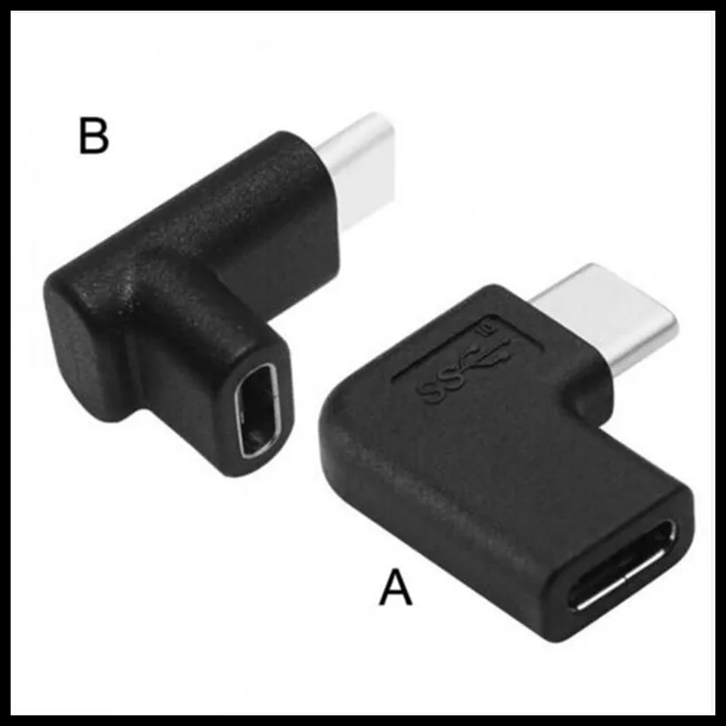 A pair Angled Extending Connector Male To Female Type C Extension USB-C 3.1 Adapters
A pair Angled Extending Connector Male To Female Type C Extension USB-C 3.1 Adapters