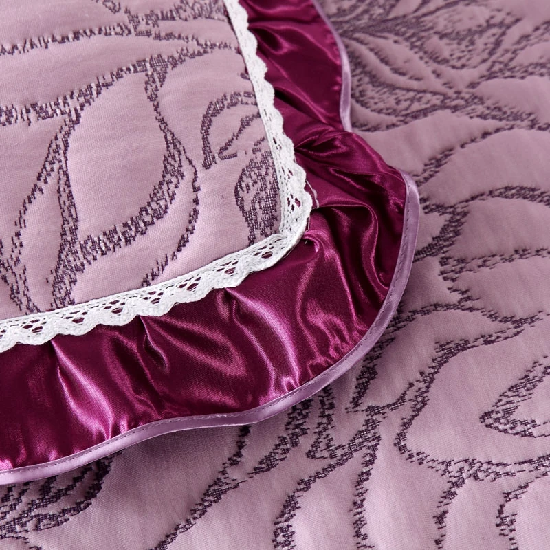 Waliicorners Luxury Knitted Cotton 3 Pieces Bedspread Comforter Set King Queen Size Bed Cover Set Mattress Topper Blanket With Pillowcases 45 HTB14Rg8aEuF3KVjSZK9q6zVtXXa3