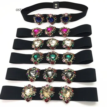 Handmade Crystal Gem Fower Women Waist Band Belts Colorful Rhinestone High Quality Female Elastic Girdle Caestus Dress Belts
Handmade Crystal Gem Fower Women Waist Band Belts Colorful Rhinestone High Quality Female Elastic Girdle Caestus Dress Belts