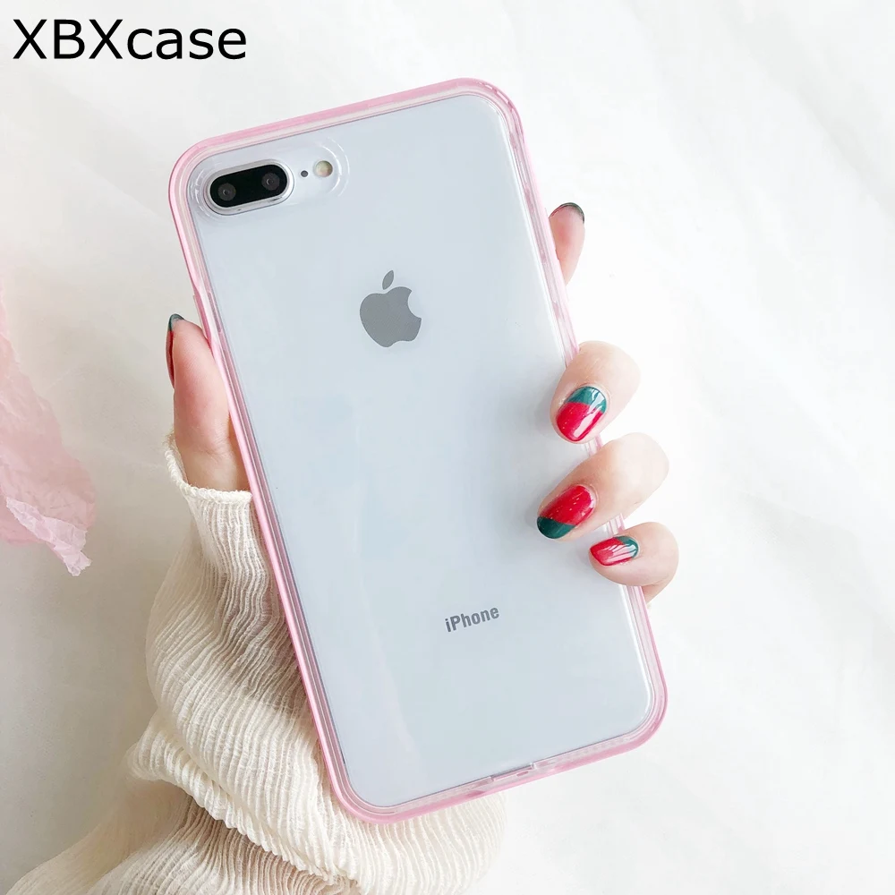 XBXCase Anti Knock Transparent Phone Case for iPhone 11 Pro 8 7 6 6S Plus Shockproof Case for iPhone X XS Max XR Candy Bumper
XBXCase Anti Knock Transparent Phone Case for iPhone 11 Pro 8 7 6 6S Plus Shockproof Case for iPhone X XS Max XR Candy Bumper