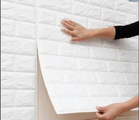 Wall Stickers Self Adhesive Foam Brick Room Decor DIY 3D Wallpaper Wall Decor Living Wall Sticker For Kids Room 70x77cm image