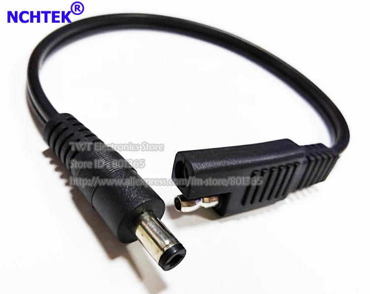 NCHTEK DC 5.5*2.1mm Male Plug to SAE Power Extension Connector Cable About 25CM/Free Shipping/2PCS
NCHTEK DC 5.5*2.1mm Male Plug to SAE Power Extension Connector Cable About 25CM/Free Shipping/2PCS