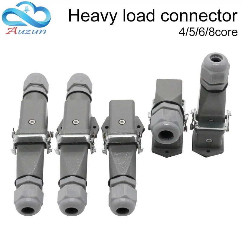 Heavy duty connector 4 core (3+1)5 core (4 +1)6 core (5+1)8 core (7+1) aviation multiple function type docking plug
Heavy duty connector 4 core (3+1)5 core (4 +1)6 core (5+1)8 core (7+1) aviation multiple function type docking plug