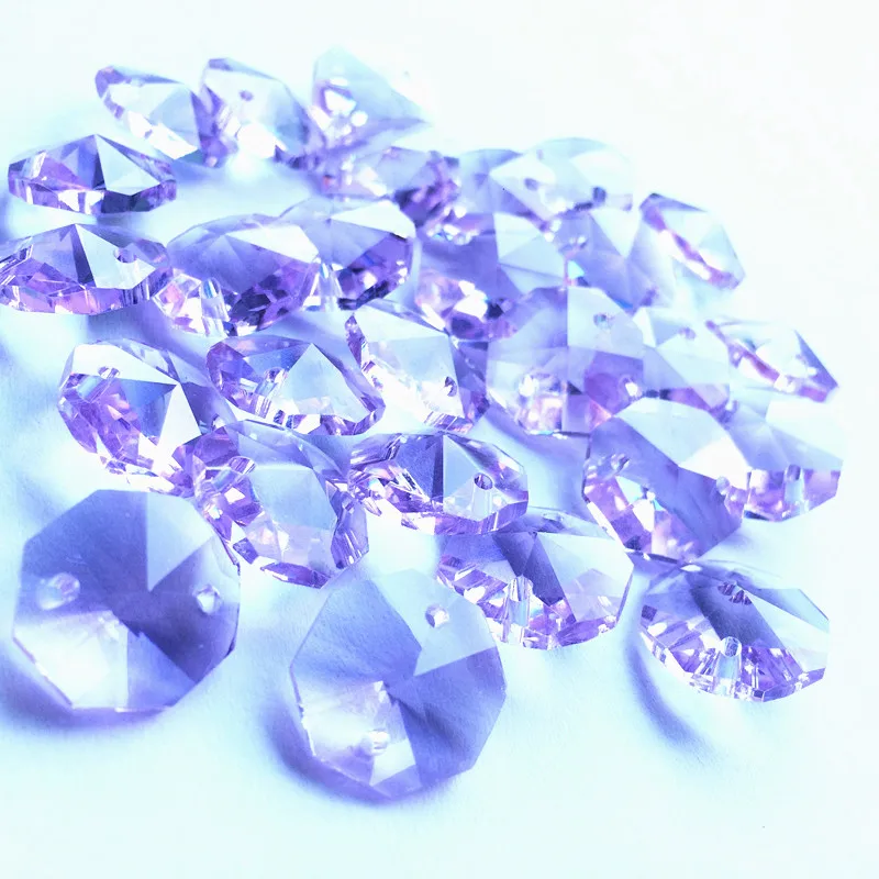 100PCS/lot, 14mm Purple crystal Octagonal beads Diy garland strands(+100pc rings) for chandelier Parts
100PCS/lot, 14mm Purple crystal Octagonal beads Diy garland strands(+100pc rings) for chandelier Parts