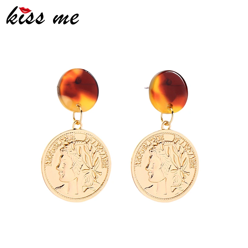 kissme Geometric Round Acrylic Sheet Gold Color Queen Face Pattern Alloy Sheet Drop Earrings For Women Gifts Fashion Accessories
kissme Geometric Round Acrylic Sheet Gold Color Queen Face Pattern Alloy Sheet Drop Earrings For Women Gifts Fashion Accessories