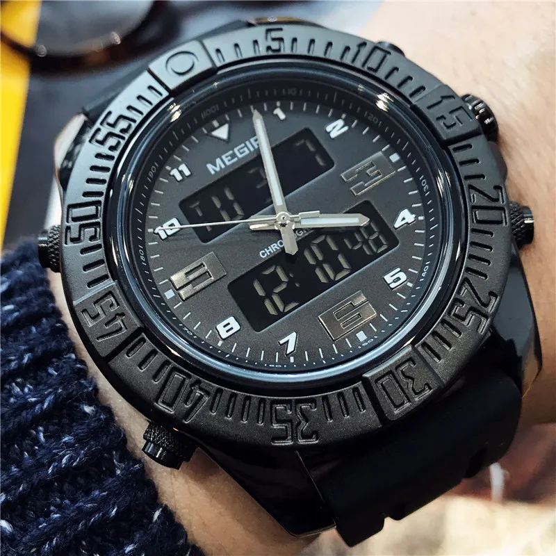 Megir Men Sport Watch Silicone Strap Creative Waterproof Military Quartz Wristwatch Multifunction Chronograph Lumious Clock Male
Megir Men Sport Watch Silicone Strap Creative Waterproof Military Quartz Wristwatch Multifunction Chronograph Lumious Clock Male