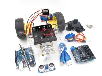 New Avoidance tracking Motor Smart Robot Car Chassis Kit Speed Encoder Battery Box 2WD Ultrasonic module kit
New Avoidance tracking Motor Smart Robot Car Chassis Kit Speed Encoder Battery Box 2WD Ultrasonic module kit