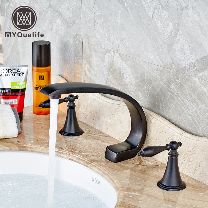 Best Quality Two Handle Bath Sink Faucet Bathroom Basin Mixer Tap Oil Rubbed Bronze Widespread 3 Holes Faucet
Best Quality Two Handle Bath Sink Faucet Bathroom Basin Mixer Tap Oil Rubbed Bronze Widespread 3 Holes Faucet