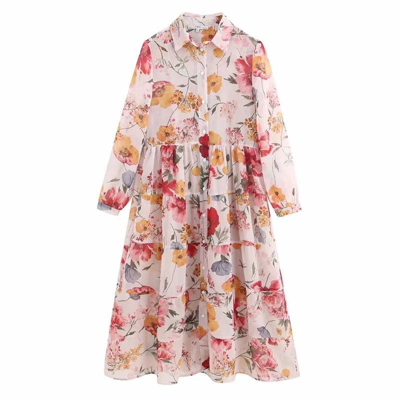 QZ970 New Arrival beach style Floral Print Turn Down Collar Loose Dress Women Summer Long Dresses Vestido
QZ970 New Arrival beach style Floral Print Turn Down Collar Loose Dress Women Summer Long Dresses Vestido
