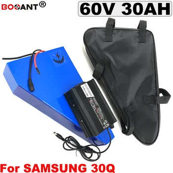 60V 30Ah Triangle Lithium battery for Samsung 30Q 18650 cell electric bike battery 16S 10P 60V 1500W 2500W + 5A Charger +a Bag
60V 30Ah Triangle Lithium battery for Samsung 30Q 18650 cell electric bike battery 16S 10P 60V 1500W 2500W + 5A Charger +a Bag
