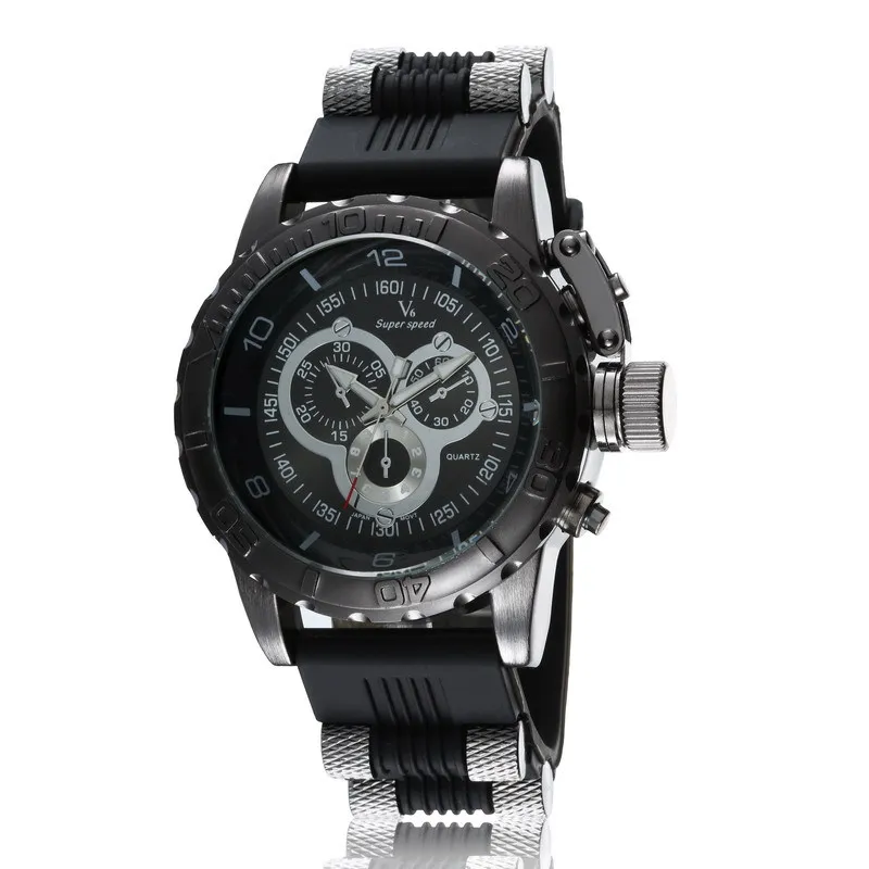Hot Sale Vogue V6 Strips Hour Marks Round big Dial Quartz Watch Men Fashion Hours Silicone Sport Wrist Watch Relogio Masculino
Hot Sale Vogue V6 Strips Hour Marks Round big Dial Quartz Watch Men Fashion Hours Silicone Sport Wrist Watch Relogio Masculino