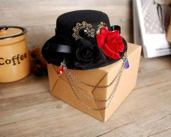 Handmade Alice in Wonderland Inspired Lolita Cosplay Mini Top Hat Black Red Rose Flower Party Hats Accessories Steampunk
Handmade Alice in Wonderland Inspired Lolita Cosplay Mini Top Hat Black Red Rose Flower Party Hats Accessories Steampunk