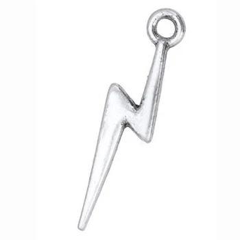 Zinc Alloy Antique Silver Plated Lightning Bolt Charms
Zinc Alloy Antique Silver Plated Lightning Bolt Charms