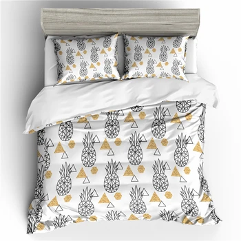Pineapple Bedding Geometric Duvet Cover Set Pineapple Printed White Black Bedding Set,AU/US/RU Size/1pc Duvet Cover+1/2pc Pillow
Pineapple Bedding Geometric Duvet Cover Set Pineapple Printed White Black Bedding Set,AU/US/RU Size/1pc Duvet Cover+1/2pc Pillow