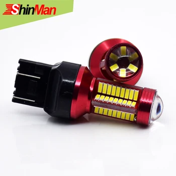 

ShinMan 78led Canbus Error Free Dual Circuit T20 7443 580 7444 W21/5W CAR LED Brake Lights Stop lamp Tail lamp Rear Parking